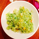 離乳食☆小松菜とミックスベジタブルの和風チャーハン